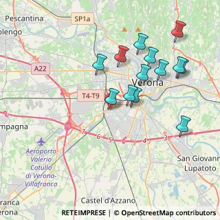 Mappa Via Valeggio, 37137 Verona VR, Italia (3.86615)