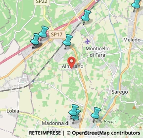 Mappa Via Divisione Cadore, 36045 Lonigo VI, Italia (2.94667)