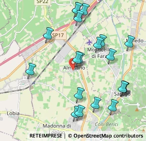 Mappa Via Divisione Cadore, 36045 Lonigo VI, Italia (2.2645)