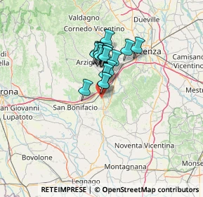 Mappa Via Divisione Cadore, 36045 Lonigo VI, Italia (8.9905)