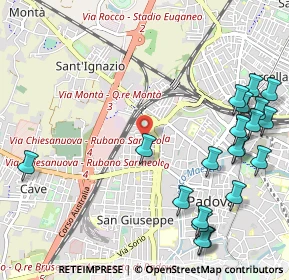 Mappa Via Stefano Canzio, 35138 Padova PD, Italia (1.3725)