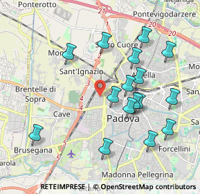 Mappa Via Stefano Canzio, 35138 Padova PD, Italia (1.99125)