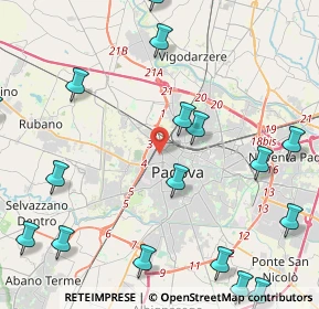 Mappa Via Stefano Canzio, 35138 Padova PD, Italia (6.3155)