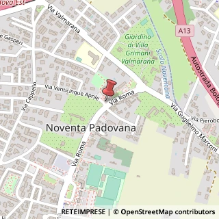 Mappa Via Roma, 20, 35027 Noventa Padovana, Padova (Veneto)