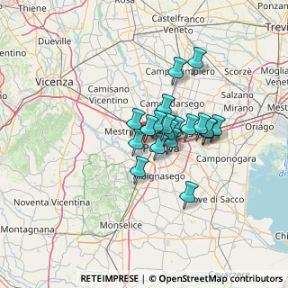 Mappa Via Damiano Chiesa, 35030 Caselle PD, Italia (9.08158)