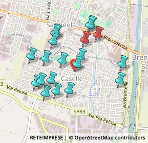 Mappa Via Giuseppe Ungaretti, 35030 Caselle PD, Italia (0.4345)