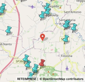 Mappa Via Monticello, 35030 Cervarese Santa Croce PD, Italia (3.1715)