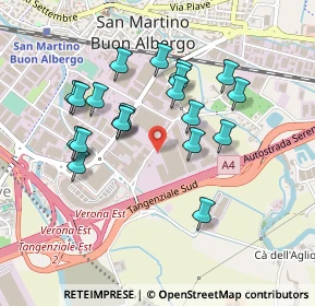 Mappa Via Cà Nove, 37036 San Martino Buon Albergo VR, Italia (0.417)