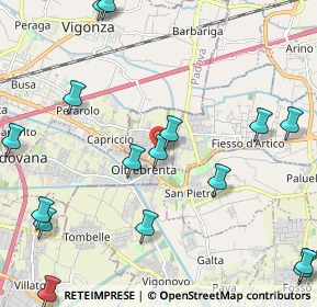 Mappa Via Fossolovara, 30039 Stra VE, Italia (2.84625)