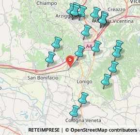 Mappa Via Fossacan, 36045 Lonigo VI, Italia (9.0995)