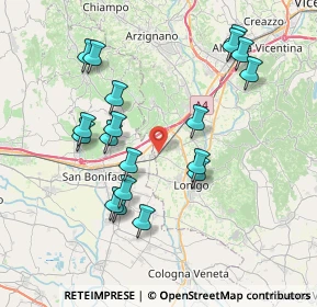 Mappa Via Fossacan, 36045 Lonigo VI, Italia (7.67421)