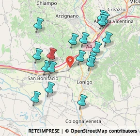 Mappa Via Fossacan, 36045 Lonigo VI, Italia (7.30667)