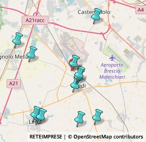 Mappa Via Mascagni Pietro, 25016 Ghedi BS, Italia (4.56833)