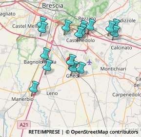 Mappa Via Mascagni Pietro, 25016 Ghedi BS, Italia (7.30875)