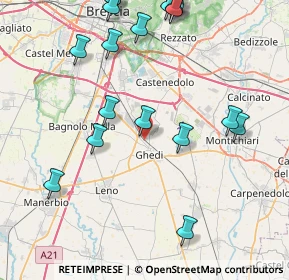 Mappa Via Mascagni Pietro, 25016 Ghedi BS, Italia (10.4585)