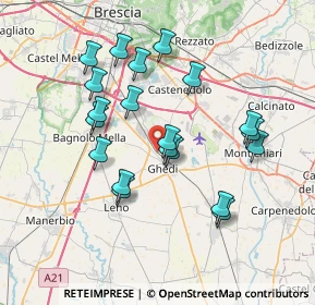 Mappa Via Mascagni Pietro, 25016 Ghedi BS, Italia (6.866)