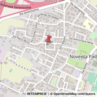 Mappa Via G. Mazzini, 12, 35027 Noventa Padovana, Padova (Veneto)