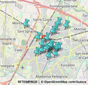 Mappa Via E. Vendramini, 35137 Padova PD, Italia (1.18105)