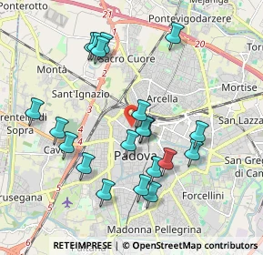 Mappa Via E. Vendramini, 35137 Padova PD, Italia (1.9075)