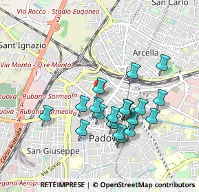 Mappa Via E. Vendramini, 35137 Padova PD, Italia (0.8245)