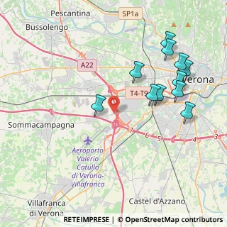 Mappa Via Canova, 37030 Verona VR, Italia (4.34636)