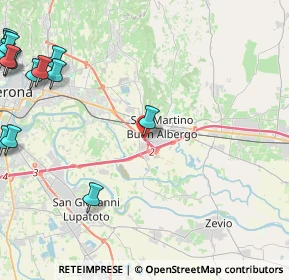 Mappa Raccordo Autostradale Verona Est, 37036 San Martino Buon Albergo VR, Italia (7.20688)