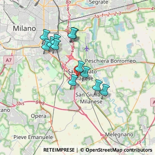 Mappa Piazza S. Donato, 20097 San Donato Milanese MI, Italia (3.205)