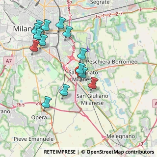 Mappa Piazza S. Donato, 20097 San Donato Milanese MI, Italia (4.16357)
