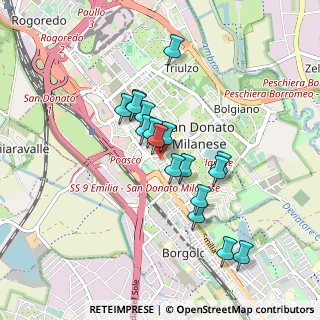 Mappa Piazza S. Donato, 20097 San Donato Milanese MI, Italia (0.72529)