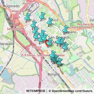 Mappa Piazza S. Donato, 20097 San Donato Milanese MI, Italia (0.7535)