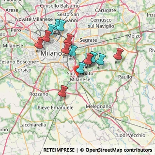 Mappa Via Trento, 20097 San Donato Milanese MI, Italia (6.55733)