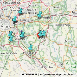 Mappa Via della Liberazione, 20067 Tribiano MI, Italia (9.752)