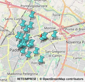 Mappa Via Piero Maroncelli, 35129 Padova PD, Italia (1.7415)