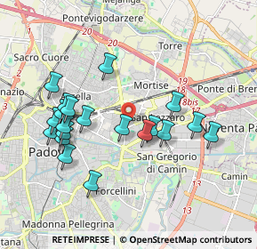 Mappa Via Piero Maroncelli, 35129 Padova PD, Italia (1.8585)