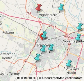 Mappa Via Pietro Canal, 35137 Padova PD, Italia (5.40364)