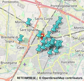 Mappa Via Pietro Canal, 35137 Padova PD, Italia (1.27579)