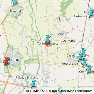 Mappa Via Cascine, 26017 Torlino Vimercati CR, Italia (3.88417)