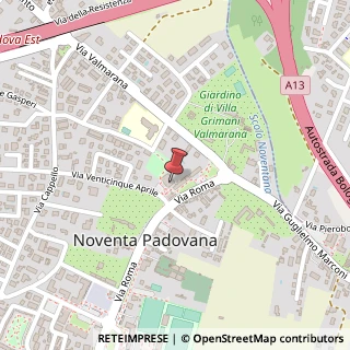 Mappa Via XXV Aprile, 2, 35027 Noventa Padovana, Padova (Veneto)