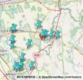 Mappa Via Leonardo da Vinci, 20067 Paullo MI, Italia (4.6475)