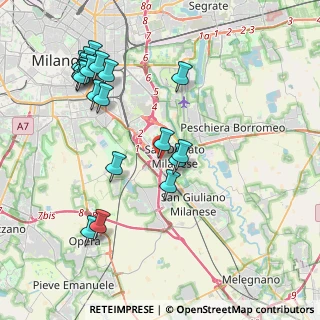 Mappa SS 9 Via Emilia, 20097 San Donato Milanese MI, Italia (4.4545)