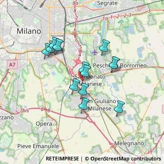 Mappa Via Londra, 20097 San Donato Milanese MI, Italia (3.12571)
