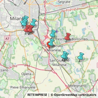 Mappa Via Londra, 20097 San Donato Milanese MI, Italia (4.11154)