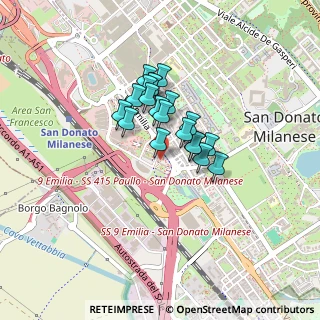 Mappa Via Strasburgo, 20097 San Donato Milanese MI, Italia (0.287)