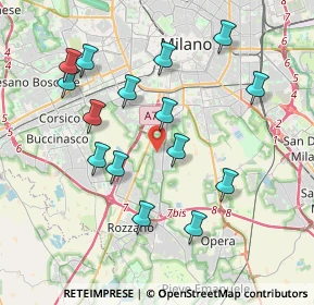 Mappa Via dell'Arcadia, 20142 Milano MI, Italia (3.88333)