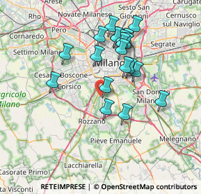 Mappa Via dell'Arcadia, 20142 Milano MI, Italia (6.636)