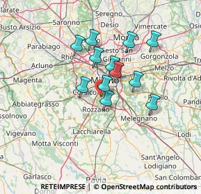 Mappa Via dell'Arcadia, 20142 Milano MI, Italia (10.30167)