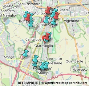 Mappa Via dell'Arcadia, 20142 Milano MI, Italia (1.9005)