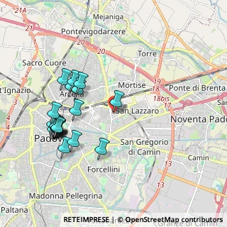 Mappa Via Luciano Manara, 35129 Padova PD, Italia (2.089)