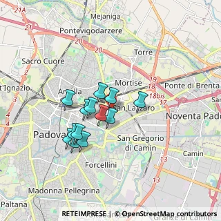 Mappa Via Luciano Manara, 35129 Padova PD, Italia (1.36692)
