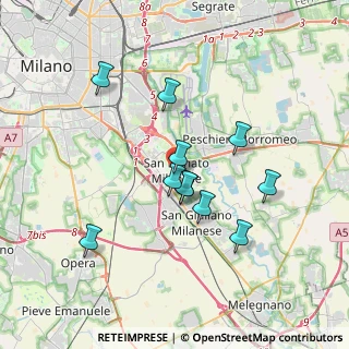 Mappa Piazza Generale Carlo Alberto dalla Chiesa, 20097 San Donato Milanese MI, Italia (3.11182)